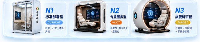 硬件终端层：NeuroPod N1 标准部署型、N2 专业服务型、N3 旗舰科研型